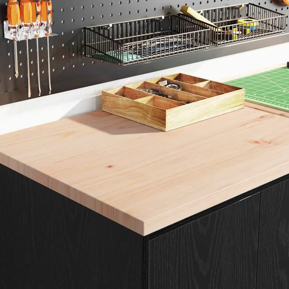 Armadietto da Garage Nero 60x51x85 cm Legno Massello di Pino - Conformità ISO 9001