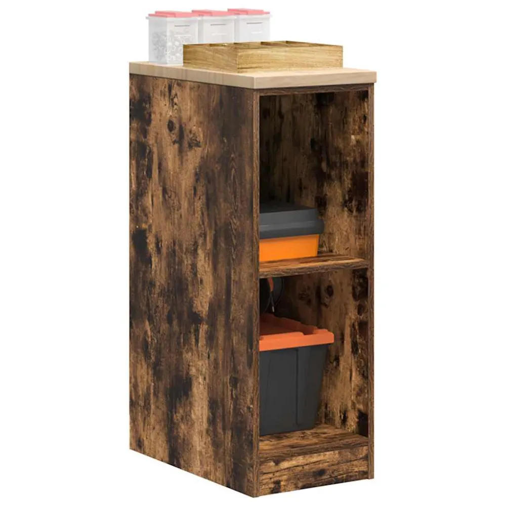 Armadietto da Garage Rovere Affumicato 30x51x85 cm