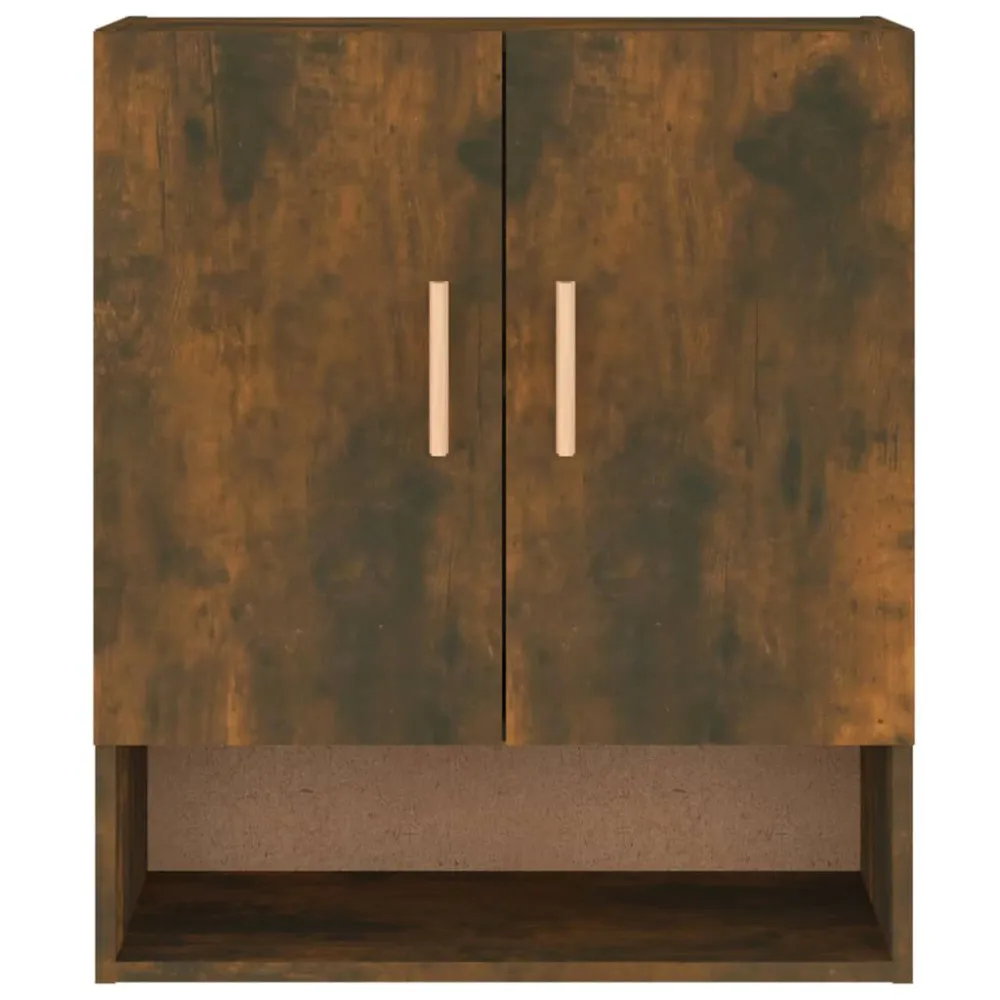 Armadietto Muro Rovere Fumo 60x31x70 cm Legno Multistrato