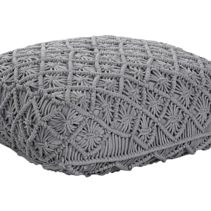 Pouf cotone grigio 50 x 50 cm BERRECHID