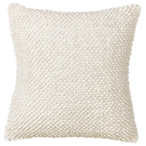 Pouf cotone bianco sporco 45 x 45 cm JOARA