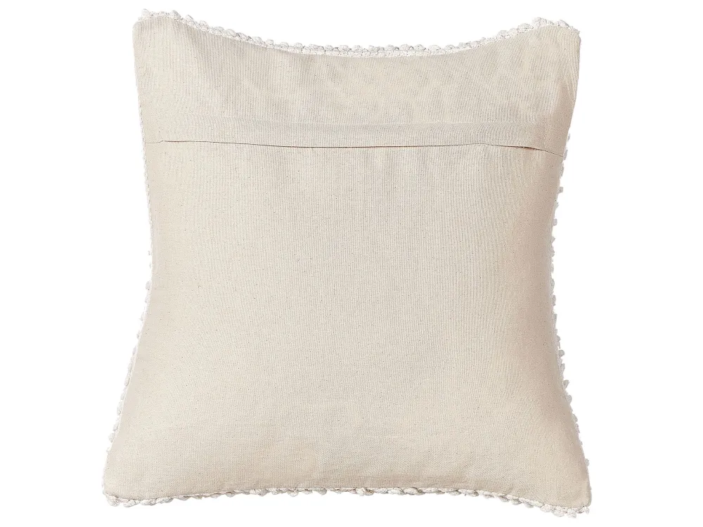 Pouf cotone bianco sporco 45 x 45 cm JOARA