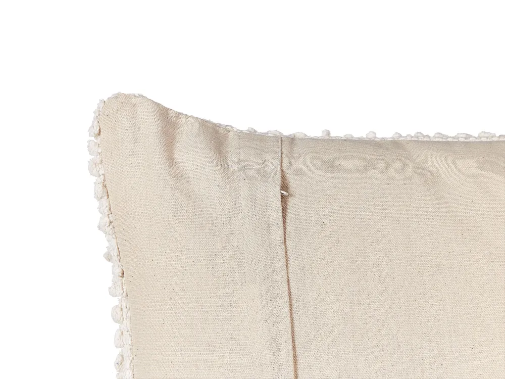 Pouf cotone bianco sporco 45 x 45 cm JOARA