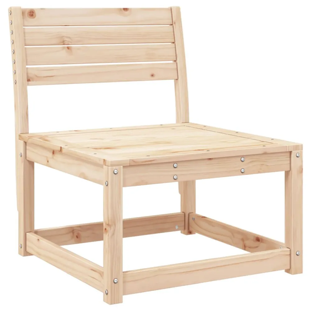 Design Esclusivo Divano da Giardino con Cuscini Legno Massello di Pino