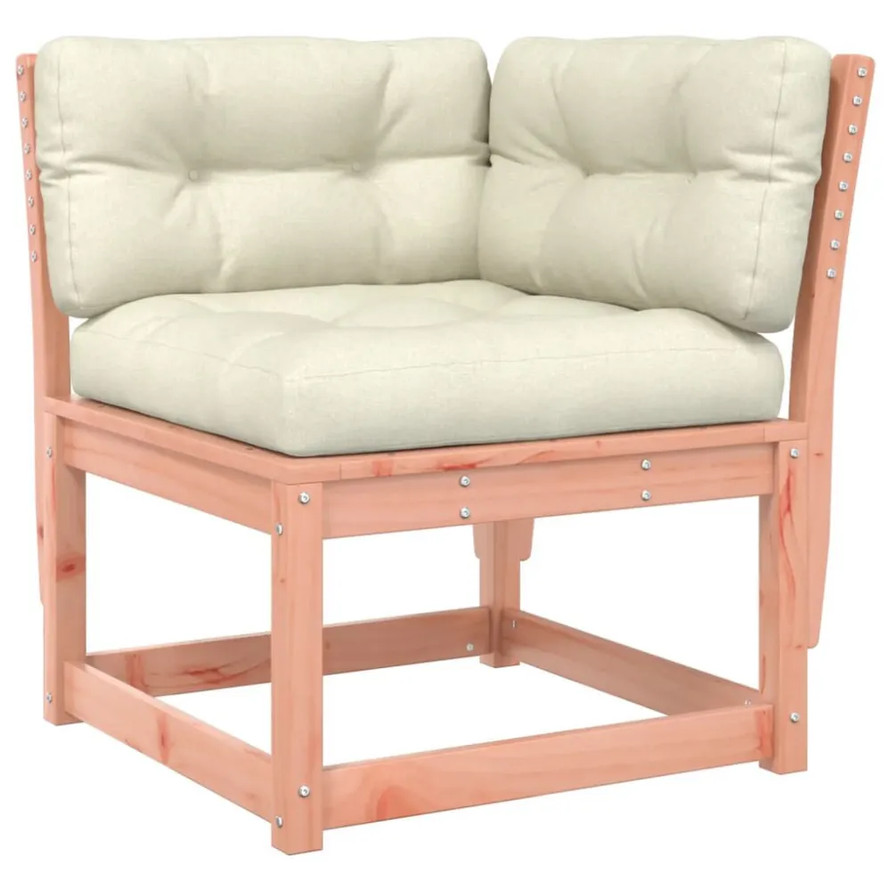 Divano Angolo Giardino Cuscini 73x73x78 Legno Massello Douglas Legno Massello
