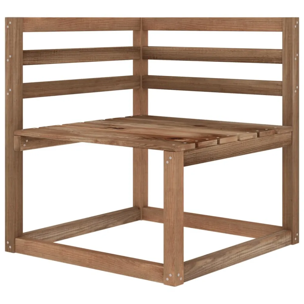 Divano da Giardino Pallet 2 Posti con Cuscini Grigi Legno Pino | Pieghevole e Leggera
