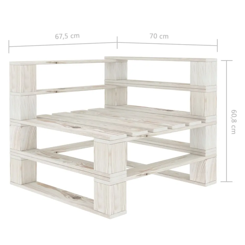 Divano da Giardino Pallet 2 Posti con Cuscini Neri Legno Colori Vivaci