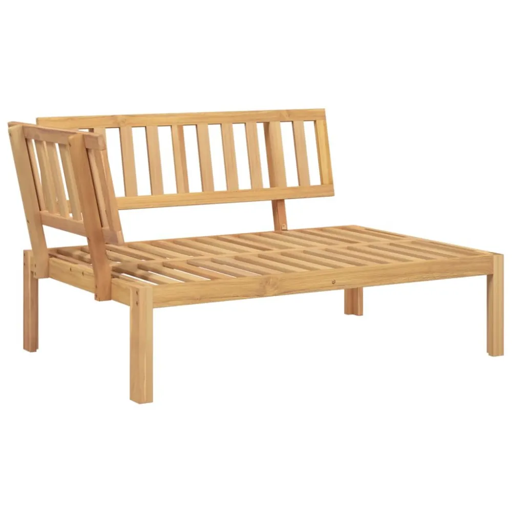 Poltrona Dondolo Set Divano Pallet Giardino 5pz con Cuscini Massello Acacia