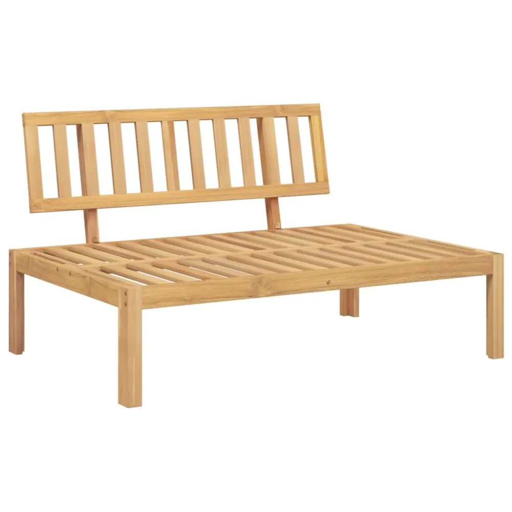 Poltrona Dondolo Set Divano Pallet Giardino 5pz con Cuscini Massello Acacia