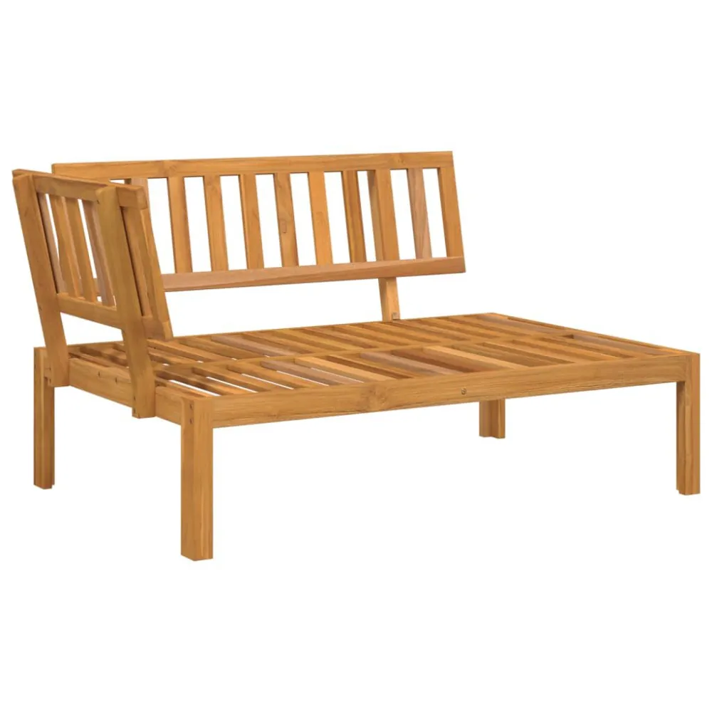 Pouf Portaoggetti Divani Angolari Pallet Giardino con Cuscini 2pz Massello Acacia