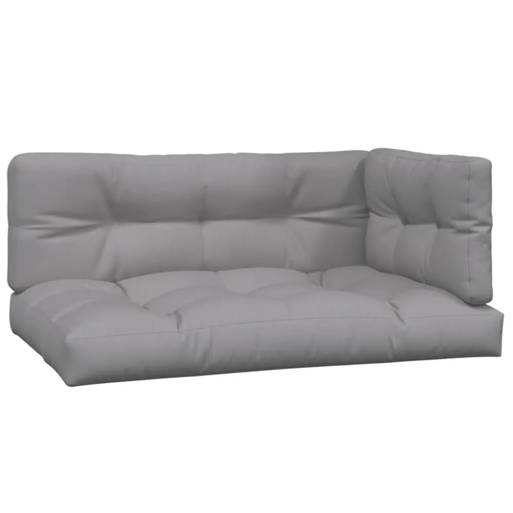 Pouf Portaoggetti Divani Angolari Pallet Giardino con Cuscini 2pz Massello Acacia