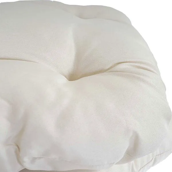 Pouf Portaoggetti Mendler Dublin set di 10 cuscini per sedili cuscini per sedie 41x38x8cm crema 37609+37609+37609+37609+37609