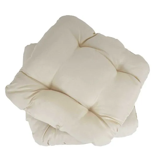 Pouf Portaoggetti Mendler Dublin set di 10 cuscini per sedili cuscini per sedie 41x38x8cm crema 37609+37609+37609+37609+37609