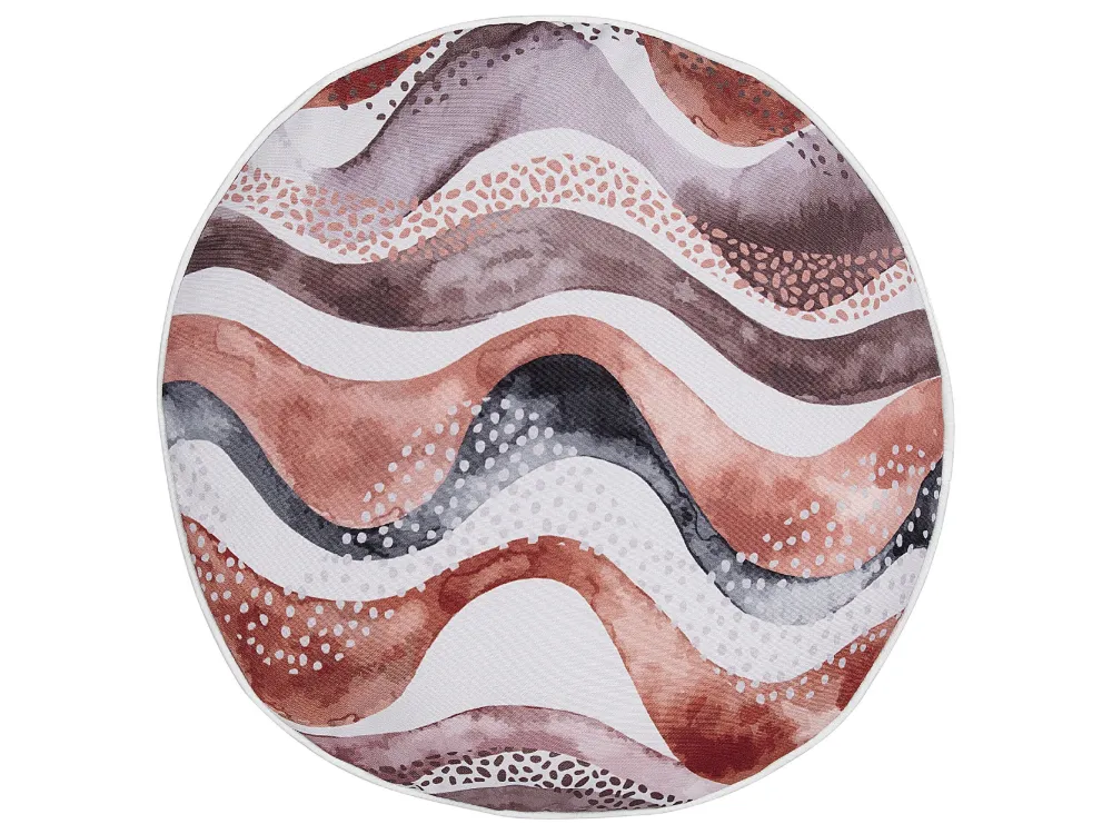 Pouf Portaoggetti Set di 2 cuscini da esterno marrone ⌀ 40 cm SEBORGA