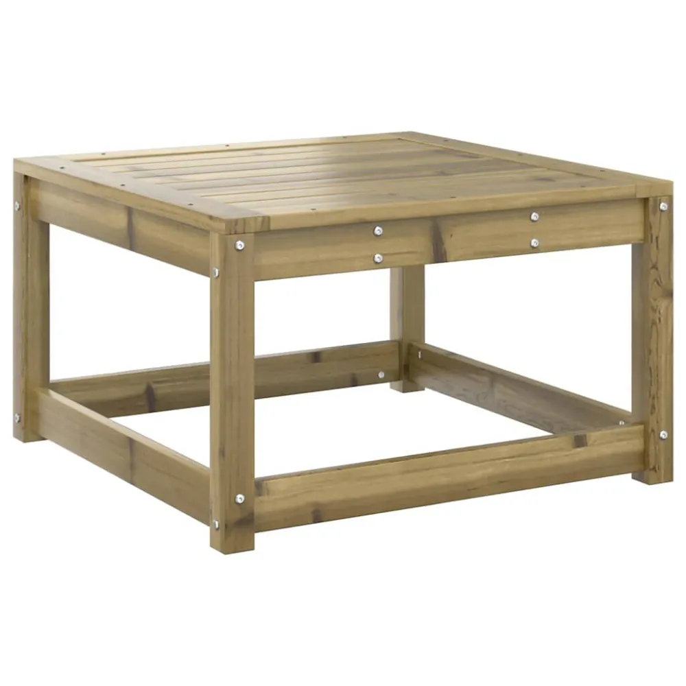 Sedia Pieghevole Poggiapiedi da Giardino con Cuscino Legno Impregnato di Pino