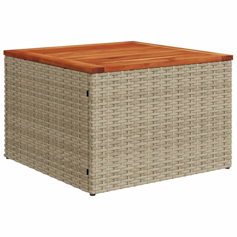 Set Divano da Giardino 11 pz con Cuscini Panna Misto Polyrattan Materiale Alluminio Anodizzato