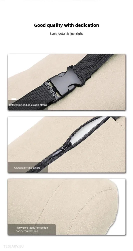 Cuscino per cuscino per cuscinetto di supporto pelle pelle Tesla pelle con logo