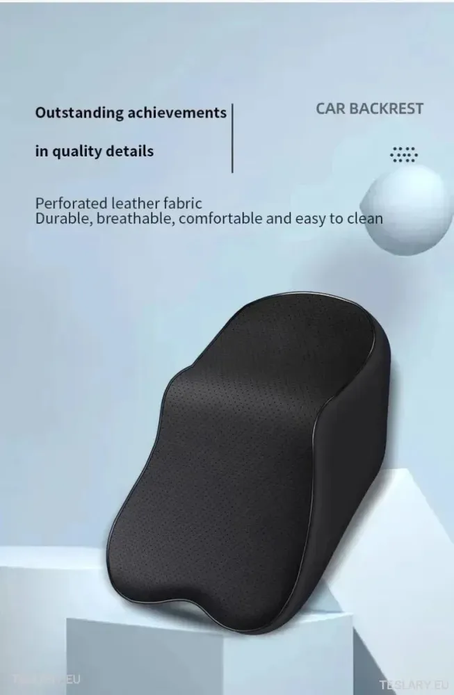 Cuscino per poggiatene pelle ex extra grande adatto per Tesla Model 3/Y