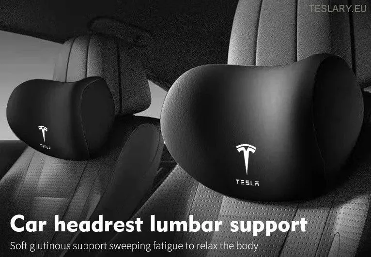 Tesla Modello 3 y s x cuscino cuscino e lombare con logo (nero)