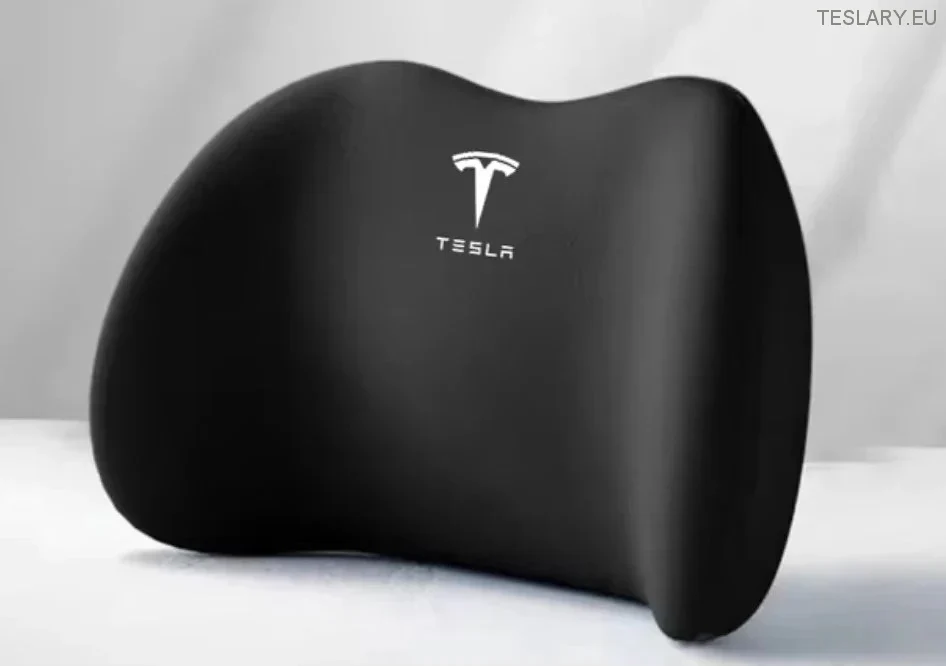 Tesla Modello 3 y s x cuscino cuscino e lombare con logo (nero)