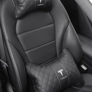Tesla Modello 3 y s x cuscino cuscino e supporto posteriore con logo (nero)