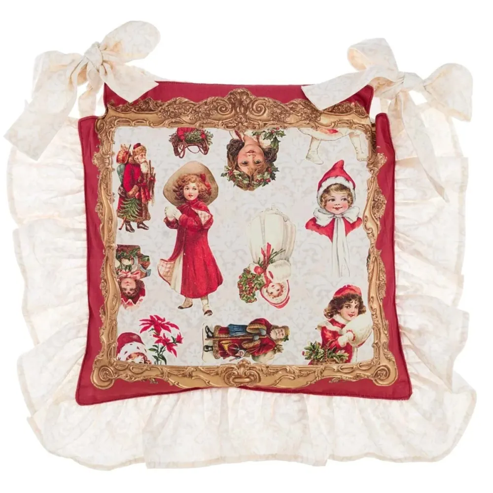 4 federe cuscino sedia natale