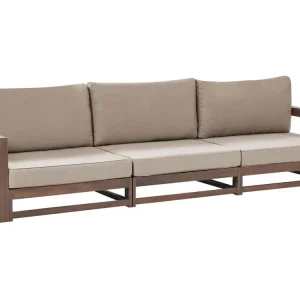 Confortevole Ergonomico Divano da giardino TIMOR Legno d'acacia certificato FSC® Legno fosco