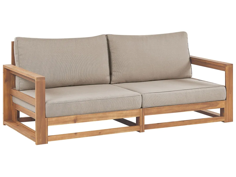 Confortevole Ergonomico Divano da giardino TIMOR Legno d'acacia certificato FSC® Legno distinto