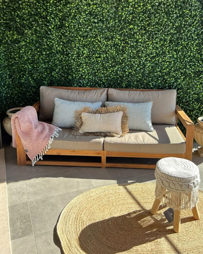 Confortevole Ergonomico Divano da giardino TIMOR Legno d'acacia certificato FSC® Legno distinto