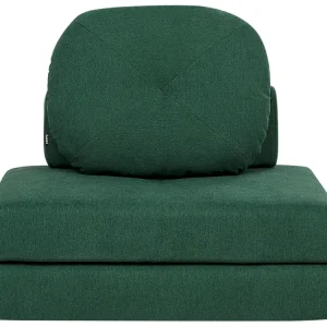 Confortevole Ergonomico Divano letto singolo tessuto verde fosco OLDEN