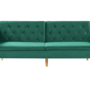 Design Esclusivo Divano letto velluto verde fosco BARDU