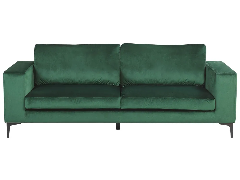 Design Esclusivo Divano 3 posti con rivestimento verde VADSTENA