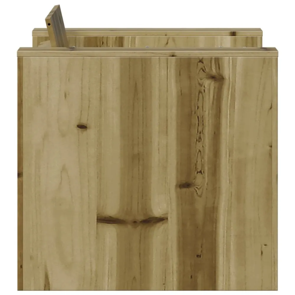Divano da Giardino 79x60x62 cm Legno Impregnato di Pino con Cuscino Estraibile