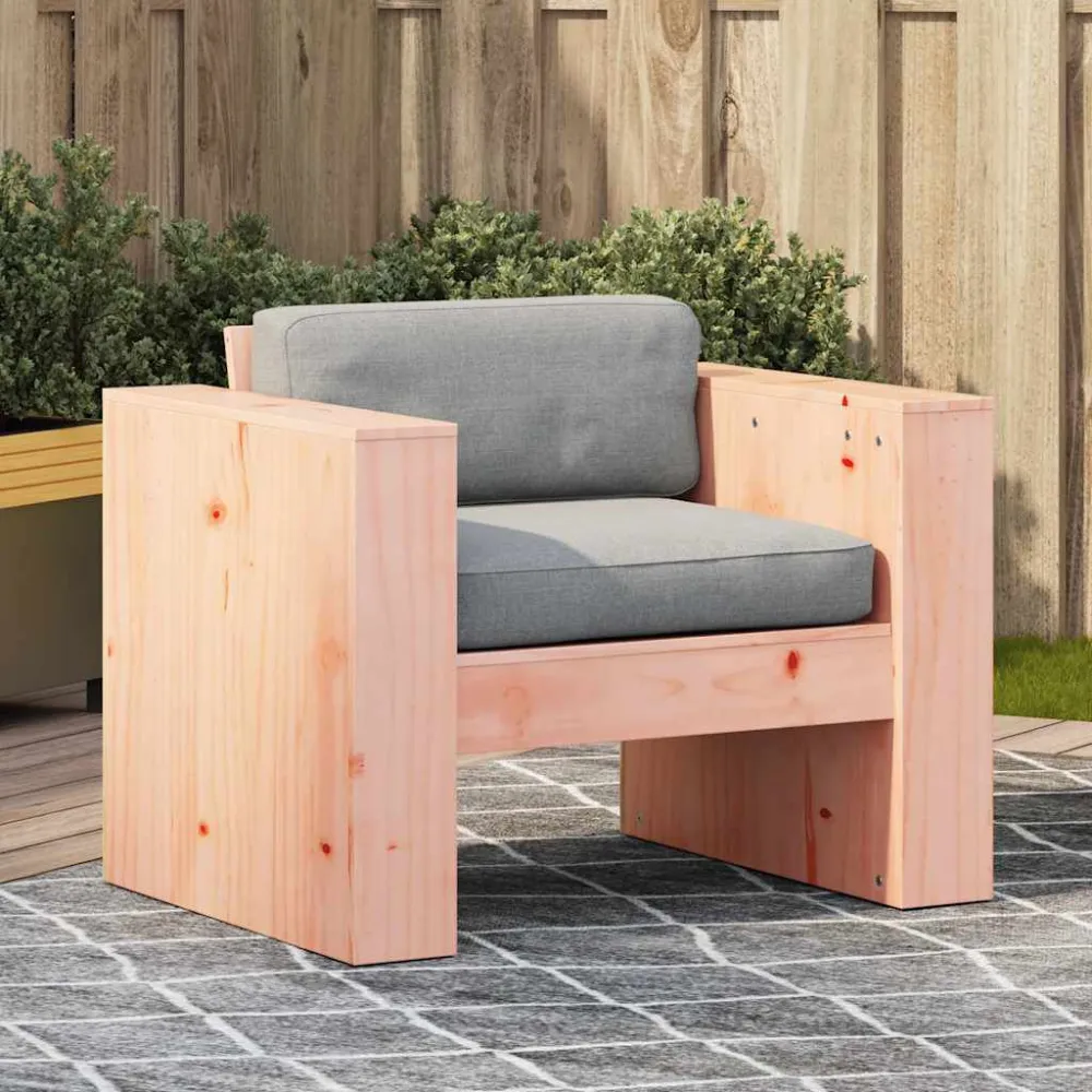 Divano da Giardino 79x60x62 cm Legno Massello di Douglas con Schienale Regolabile
