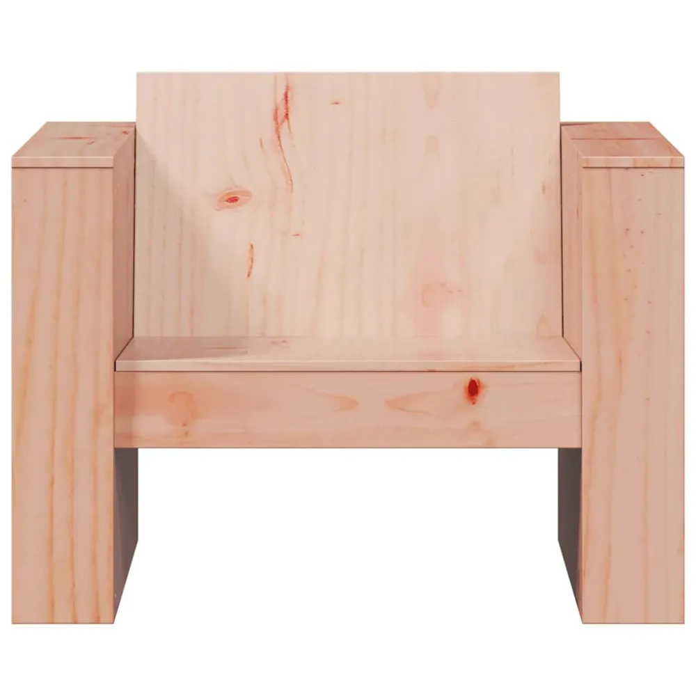 Divano da Giardino 79x60x62 cm Legno Massello di Douglas con Schienale Regolabile
