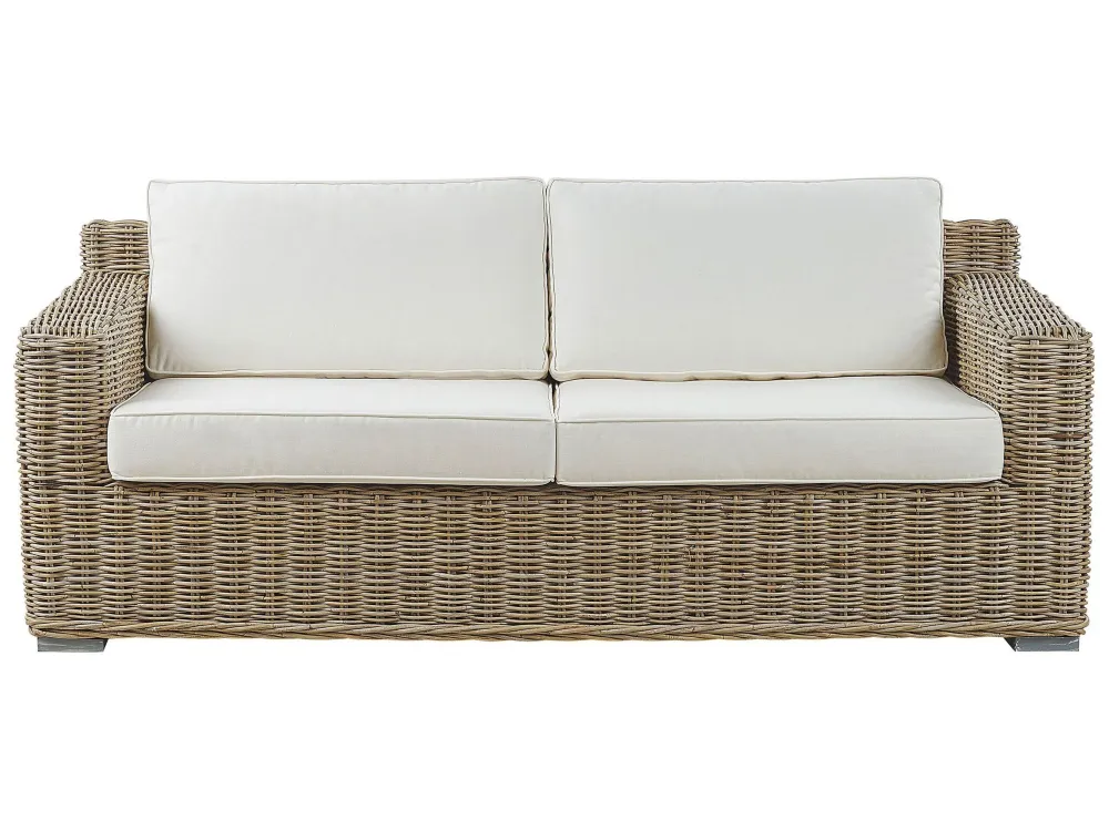 Divano da giardino ARDEA Rattan Marrone palese