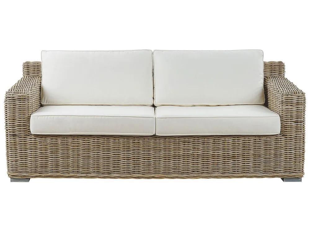 Divano da giardino ARDEA Rattan Marrone palese