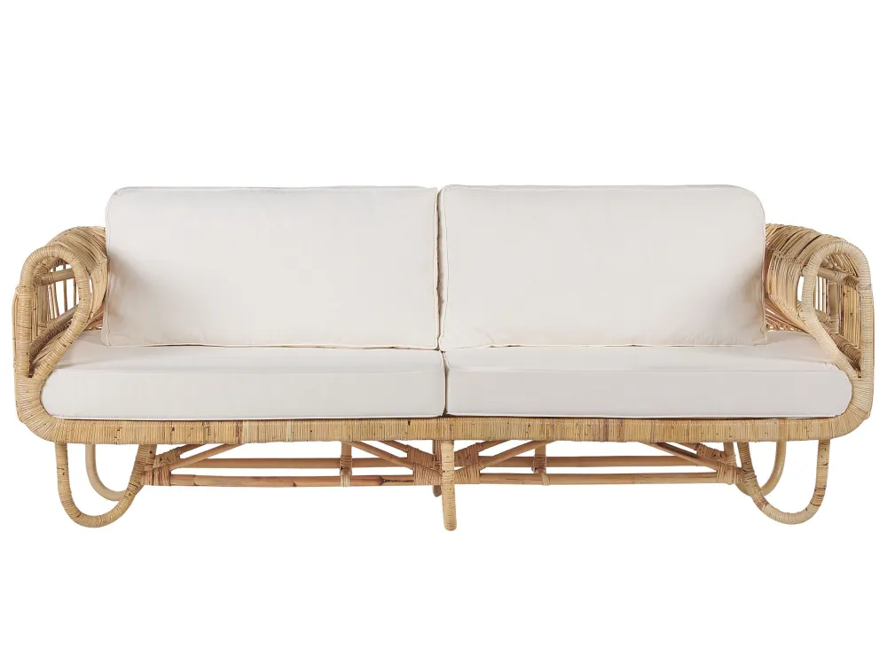 Divano da giardino DOLCEDO Rattan Camoscio