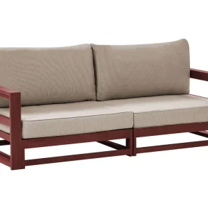 Divano da giardino TIMOR Legno d'acacia certificato FSC® Rosso ombroso