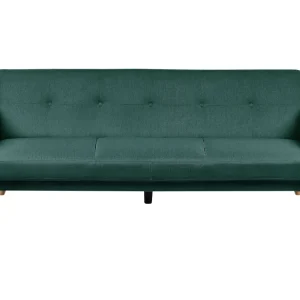 Divano letto 3 posti tessuto verde fosco FLORLI