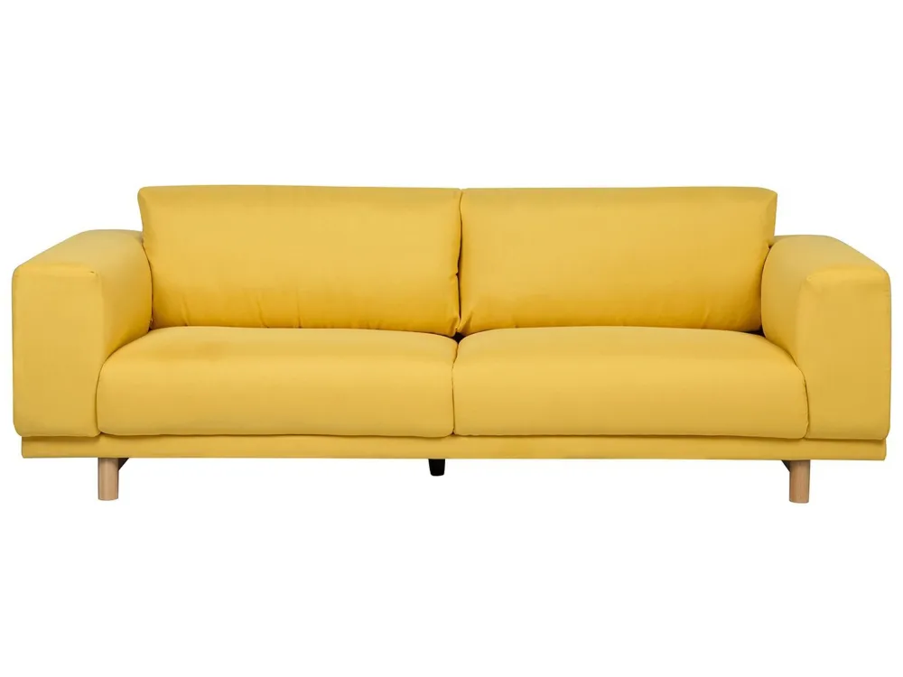 Divano 3 posti color giallo NIVALA per Relax all'Aperto