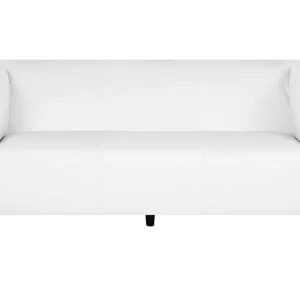 Divano 3 posti pelle sintetica bianca FLORO Easy Storage