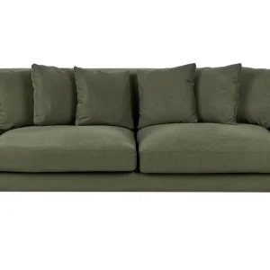 Divano 3 posti tessuto verde EIKE con Rivestimento Tessuto