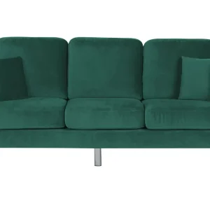 Divano 3 posti velluto verde fosco GAVLE