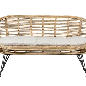 Panca Dondolo Divano da giardino MARATEA Rattan Naturale