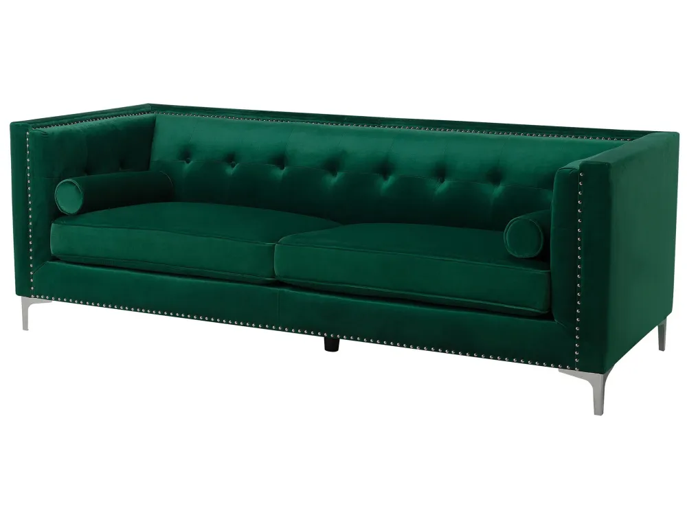 Panca Dondolo Divano 3 posti verde smeraldo AVALDSENES