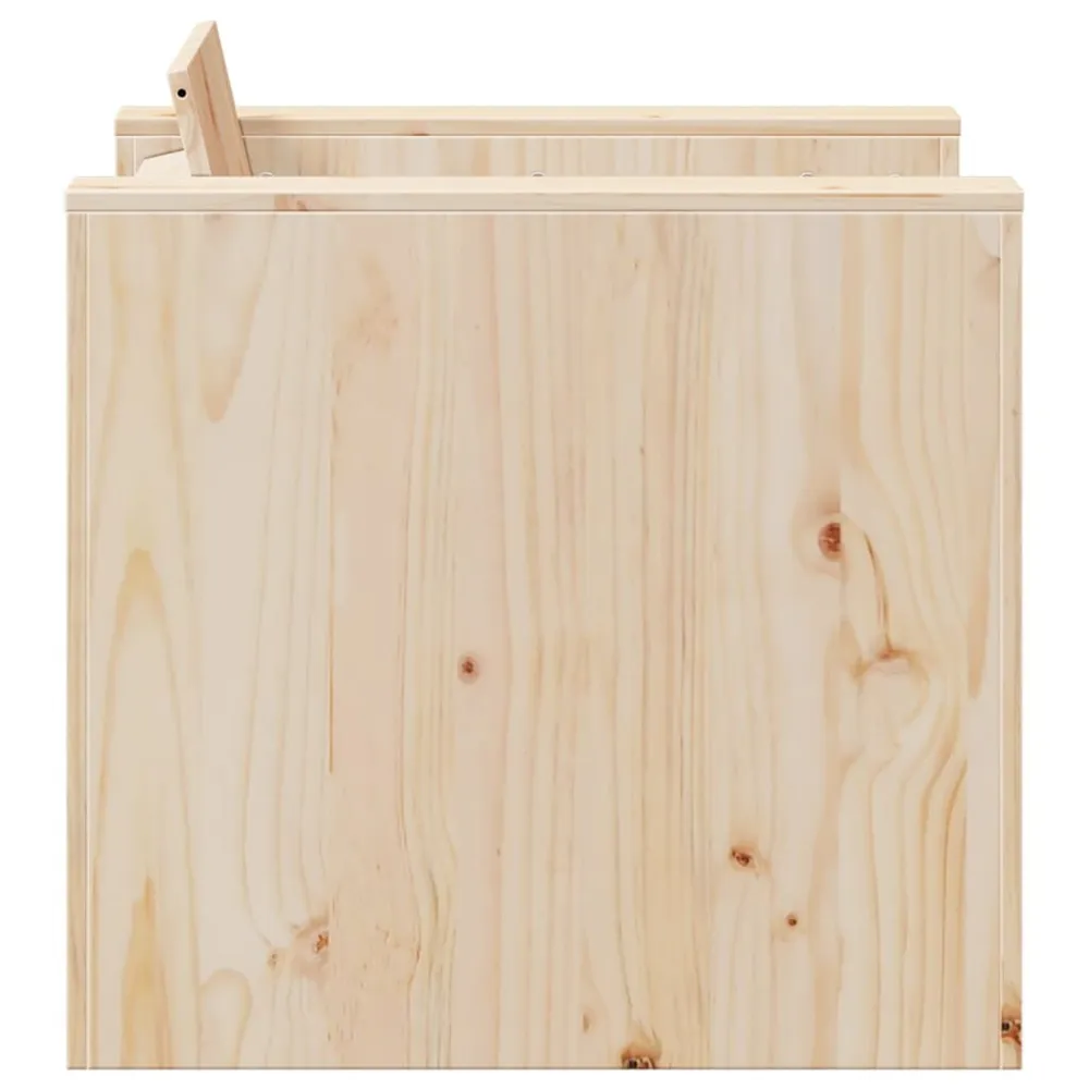 Poltrona Dondolo Divano da Giardino 79x60x62 cm Legno Massello di Pino