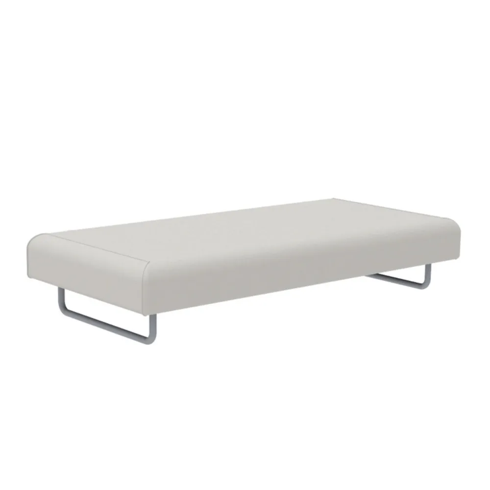 Poltrona Dondolo Modulo triplo divano imbottito "Santa Fe" metallo da giardino cm 190x90 70h