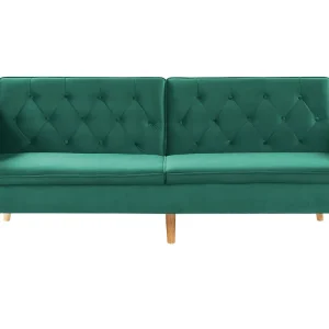 Poltrona Girevole Divano letto velluto verde cupo BARDU