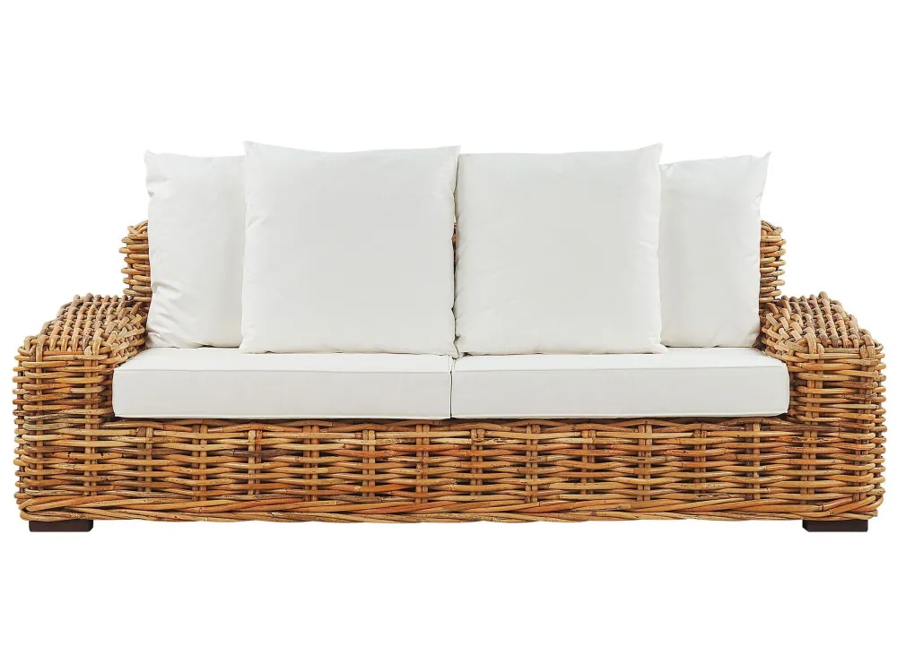 Premium Resina Sintetica Divano 3 posti rattan naturale FORLI